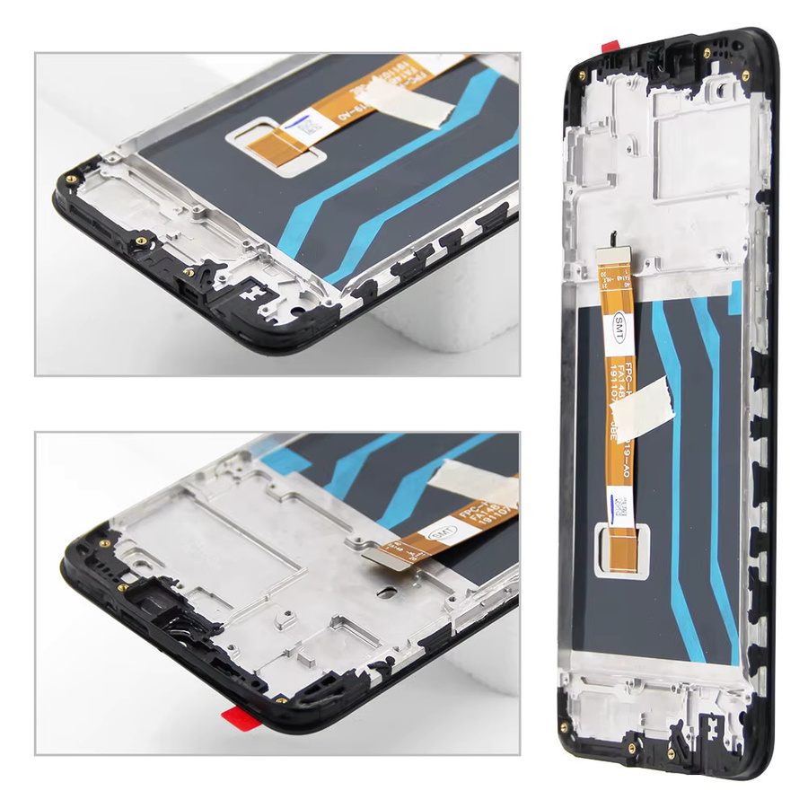 Realme C3 LCD-Display mit Frame und Digitizer Touchscreen in Schwarz, 6.5 Zoll Ersatzdisplay für RMX2027 RMX2021 - Bild 5