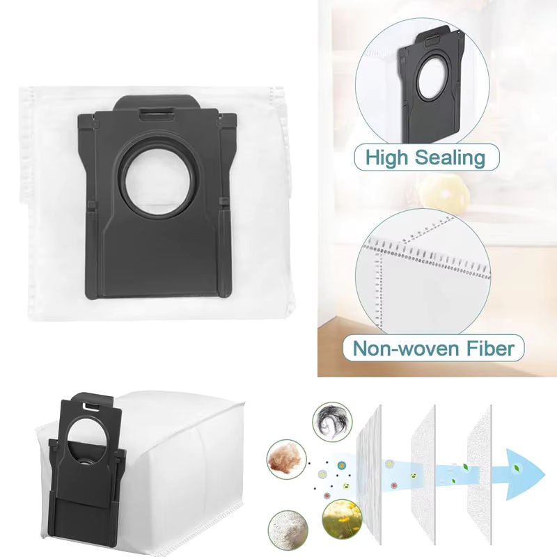 Dreame Staubbeutel für L20 Ultra Complete, X40 Ultra, L10s Ultra, L10, L40s Pro, L40, L50 Ultra und Mova E30 Ultra, P50 Pro Ultra, Farbe: Weiß - Bild 5