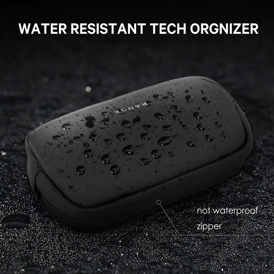 BANGE Reise-Organizer-Tasche für Elektronik-Gadgets und Zubehör in Schwarz - Bild 5