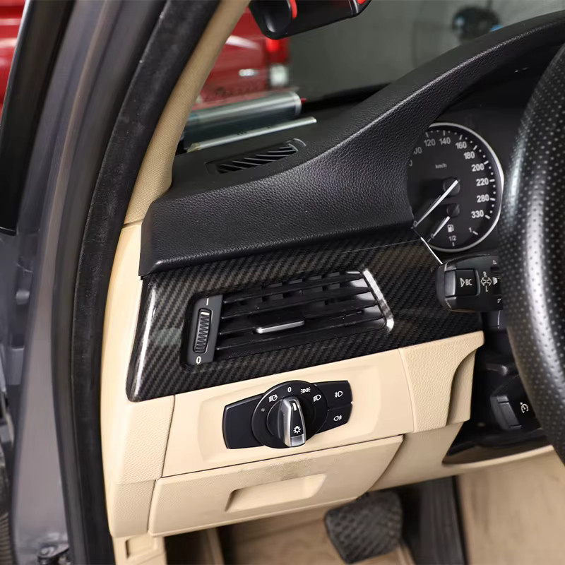 Dashboard Lüftungsdüsen Abdeckung in Carbon Optik für BMW 3er E90 (2005-2012) von owntycar, Schwarz - Bild 4