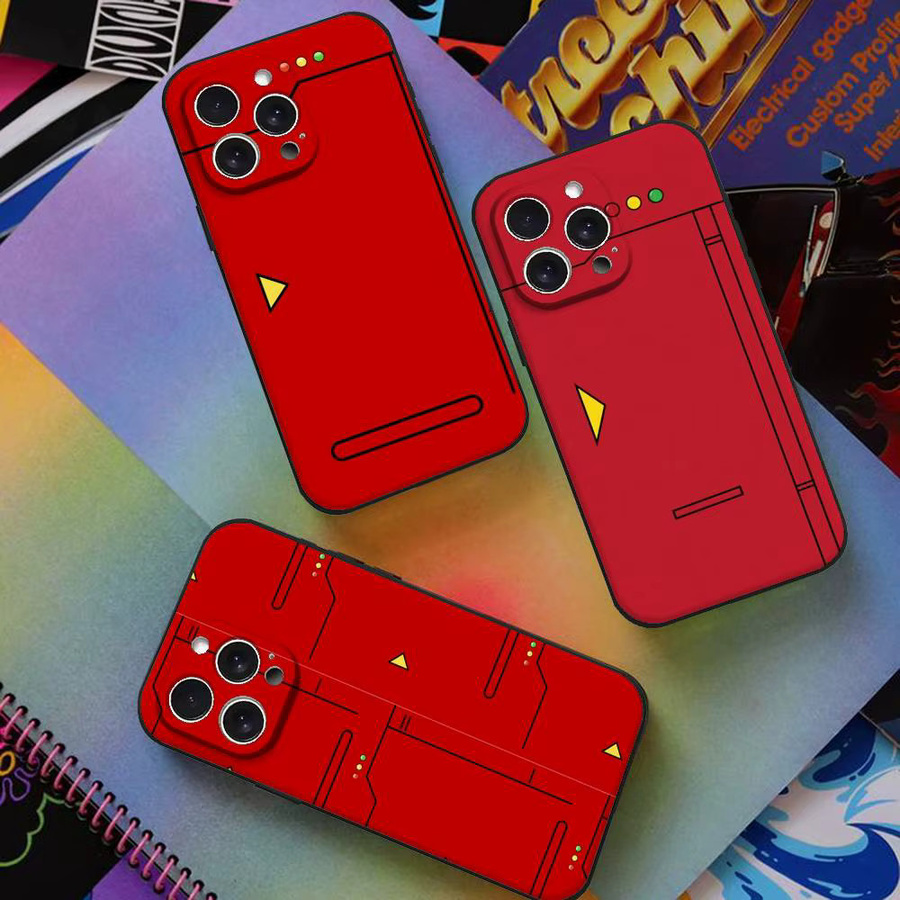 Pokedex Retro Handyhülle für Apple iPhone in Rot - Bild 2
