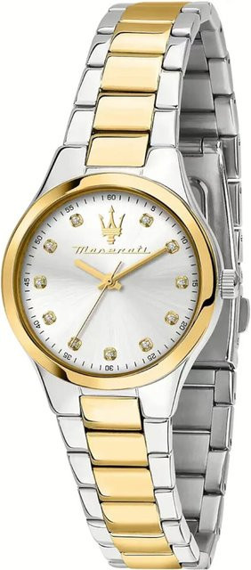 Maserati Damenuhr Attrazione, Edelstahl, Zweifarbig, Quarz, 30 mm - Bild 1