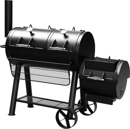 El Fuego Minnesota Smoker Holzkohlegrill in Schwarz