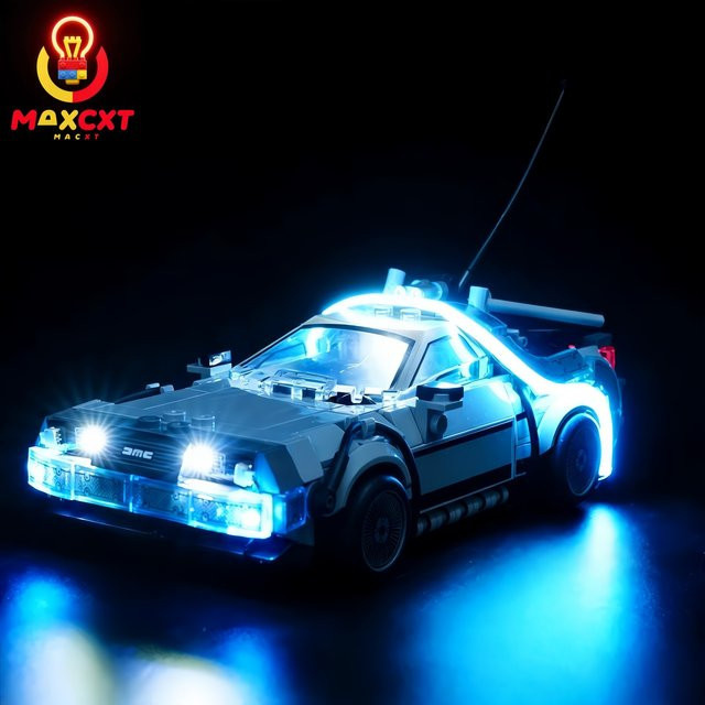MAXCXT LED-Licht für LEGO 77256 Zurück in die Zukunft Zeitmaschine, DIY-Dekorationslampe - Bild 1