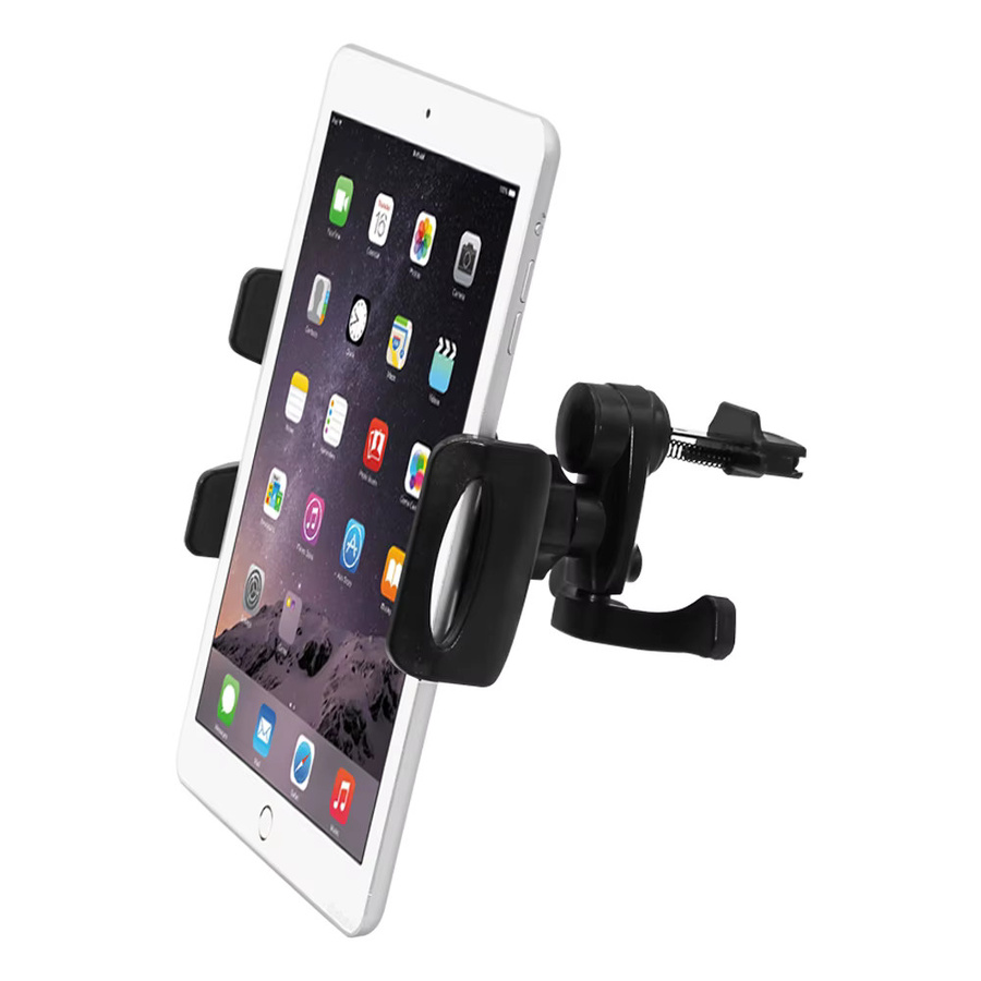 Universal Tablet Halterung für das Auto zur Lüftungsschlitze, kompatibel mit iPad Pro, Mini, Air sowie Samsung und Xiaomi Tablets, Farbe: Schwarz - Bild 4