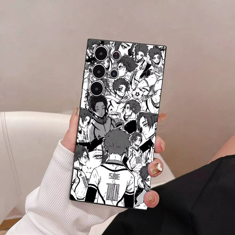 Anime Blue Lock Handyhülle für Samsung Galaxy S25 S24 S23 S22 S21 S20 Plus 5G Soft Case in Multicolour mit Anti-Rutsch-Effekt und Frosted-Finish - Bild 3