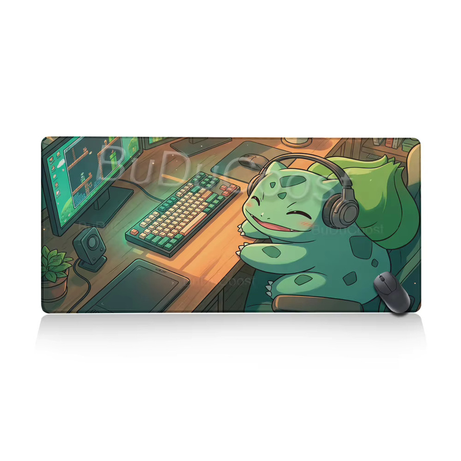 Bandai Pokemon Bulbasaur XXL Mauspad Multicolour Gaming-Schreibtischunterlage - Bild 5