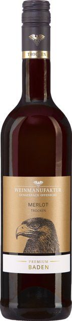 Weinmanufaktur Gengenbach-Offenburg Merlot Rotwein, Baden, 2022, trocken, 0,75 l - Bild 1