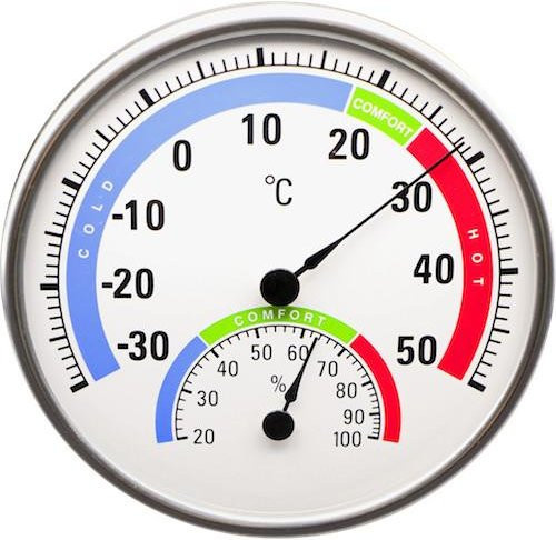 Technoline WA 3050 Thermo-Hygrometer in Silber aus Metall - Bild 1