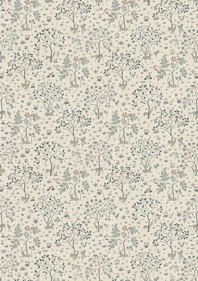 Lewis & Wood Tapete Voysey Park Cluny in Multicolour mit floralem Art Nouveau Design - Bild 1
