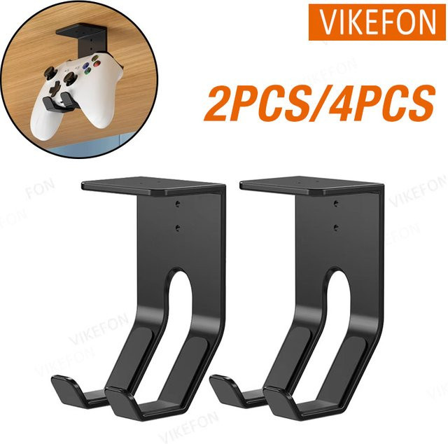 Unter Tisch Halterung für Game Controller und Headset aus ABS in Schwarz für Sony PlayStation und Xbox - Bild 1