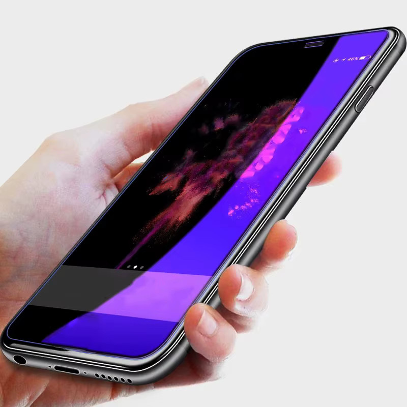 3er Set Anti-Blaulicht Panzerglas Displayschutzfolie für Apple iPhone 17 16 15 14 13 12 11 Pro Max Mini X Xs XR Plus in Transparent - Bild 3