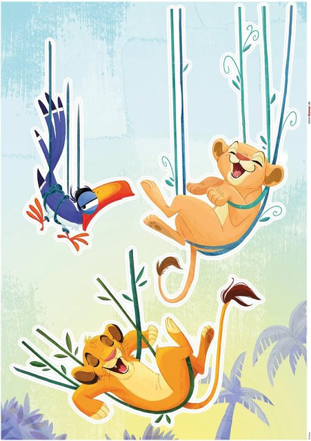 Komar Deko-Sticker Lion King Relax, Multicolor, B: 50 cm, H: 70 cm - Bild 1