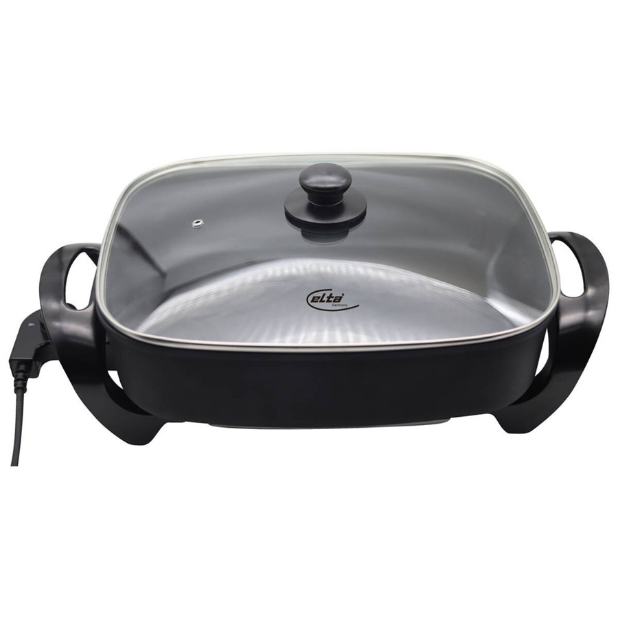 Elta Elektrische Multipfanne MP-3808 in Schwarz mit Glas- und Aluminiumkomponenten - Bild 2