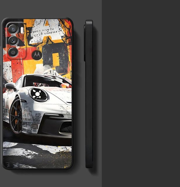 Motorola Handyhülle JDM Sportwagen Design Multicolor für verschiedene Modelle wie Moto G71 G32 G22 Edge40 Edge 20 Pro 30 Lite G53 G30 G50 G51 G73 G60s G52 - Bild 1