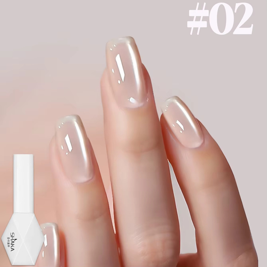 SHAKA Tanhua Katzenauge Nagellack, Rosa, Transparent, Glänzend - Bild 1