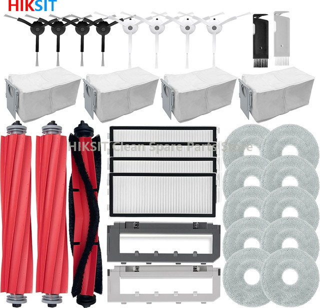 Roborock Zubehör-Set für Q Revo MaxV, Q Revo S und Q Revo Pro mit Hauptbürste, Mopp-Tüchern, Staubbeuteln und Wischpads in Multicolour - Bild 1