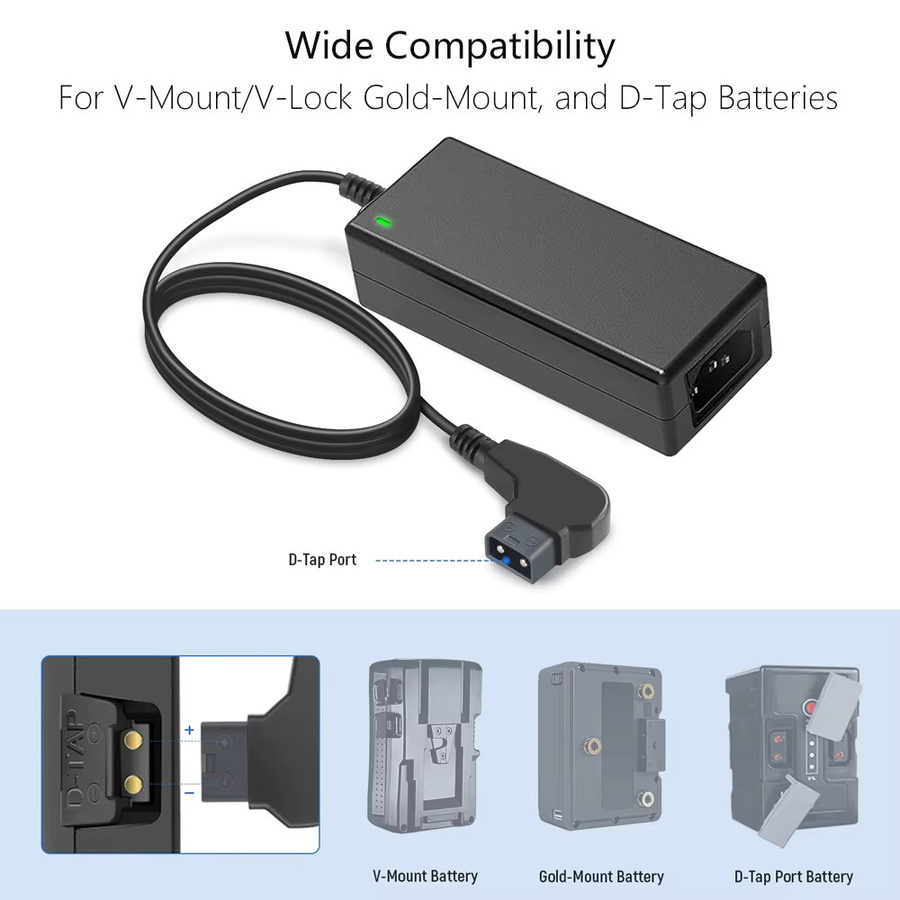 Sony D-Tap Netzteil und Ladegerät für V-Lock und V-Mount Kamera-Akkus, Schwarz, 16,8 V 3A - Bild 5