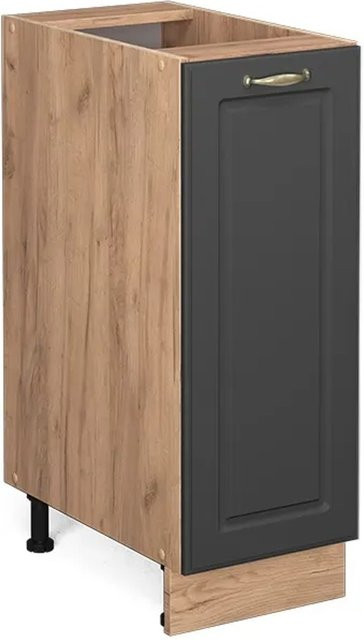 Vicco Apothekerunterschrank Fame-Line Landhaus Eiche Anthrazit-Gold Breite: 30 cm - Bild 2