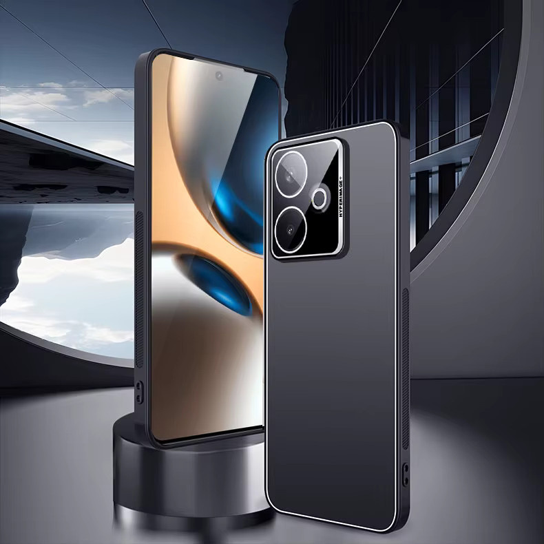 Realme GT 7 / GT 7 Pro / GT 7T Schutzhülle Metall-Mattiert mit Objektivschutz in Grau - Bild 6