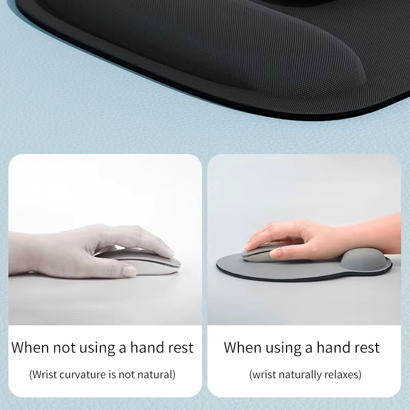 KAFNHCKA Mauspad mit Handgelenkstütze aus Memory Foam in Orange - Bild 3
