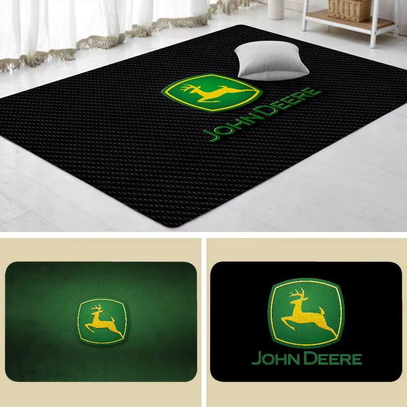 Kayou Anti-Rutsch Fußmatte mit J-John-Logo in Schwarz für Wohnzimmer und Eingangsbereich - Bild 2