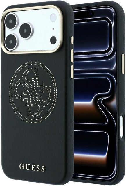 Guess MagSafe-Hülle Perforated 4G für Apple iPhone 18 Pro und iPhone 17 Pro in Schwarz - Bild 1