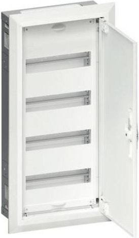 Hager FWU41A Feldverteiler für Hohlwände, 4 Reihen, Weiß, Einbau aus Stahl - Bild 1