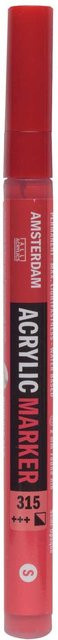 AMSTERDAM Acrylmarker Pyrrolrot mit 1-2mm Spitze - Bild 1