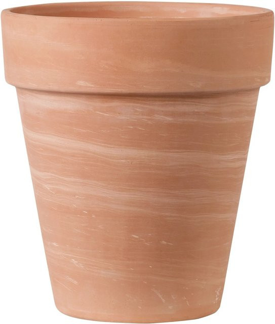 Deroma Pflanztopf Alto Duo Weiß gestreift Durchmesser: 22 cm, Höhe: 25 cm - Bild 1