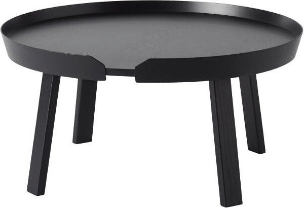 Muuto Around Esstisch L in Schwarz mit Holzdetails im skandinavischen Design - Bild 1