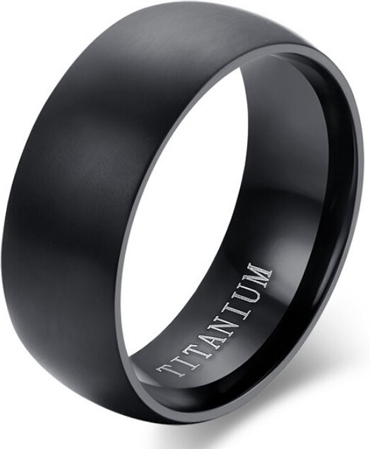 VQYSKO Ring Titan, Schwarz, Unisex - Bild 1