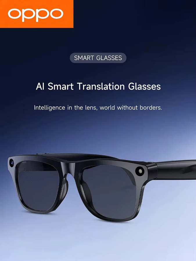 OPPO KI-Smart-Multifunktions-Sonnenbrille mit Bluetooth, Anruffunktion, ChatGPT, Foto, Sprachassistent, Musikplayer und Übersetzer in Schwarz mit photochromen Gläsern - Bild 7