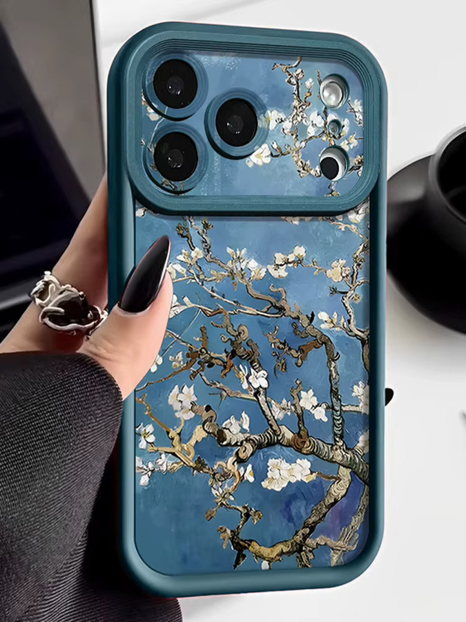 Stoßfeste Silikon-Handyhülle von YISHANGOU für iPhone 16, 15 und andere Modelle in Schwarz - Bild 2