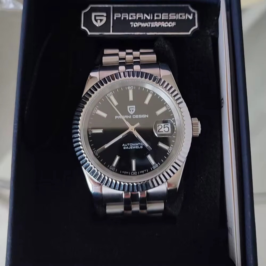 PAGANI DESIGN Automatik-Armbanduhr Edelstahl, Grün, Herren - Bild 2