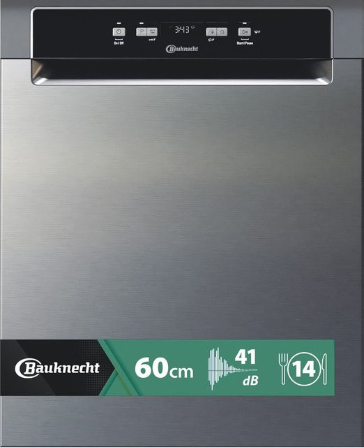 Bauknecht Unterbau-Geschirrspüler in Edelstahl, Breite: 60 cm - Bild 1