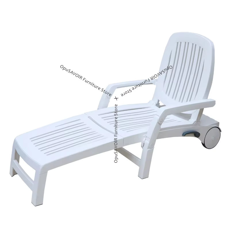 OAKCIA Kunststoff-Liegestuhl JT40 als klappbare Strandliege für Outdoor, Pool und Garten - Bild 3
