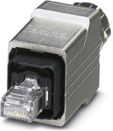 Phoenix Contact 1403366 Sensor-Aktor-Datensteckverbinder Stecker gerade, 4-polig, Silber - Bild 1