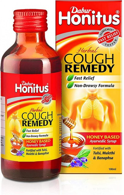 Dabur Honitus Sirup mit Honig und Tulsi 100 ml - Bild 1