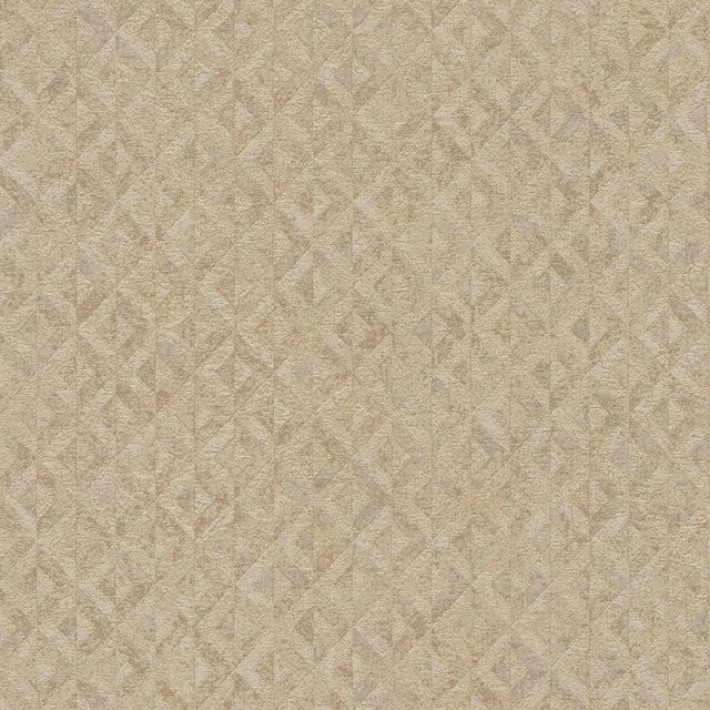 PROFHOME Grafik Tapete Geometrisch in Beige und Gold, moderne Vlies Tapete mit schimmerndem Design - Bild 1