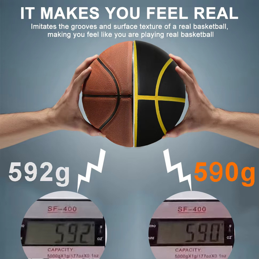 Hambo Silent Basketball, Schaumstoff, Orange, Schwarz - Bild 2