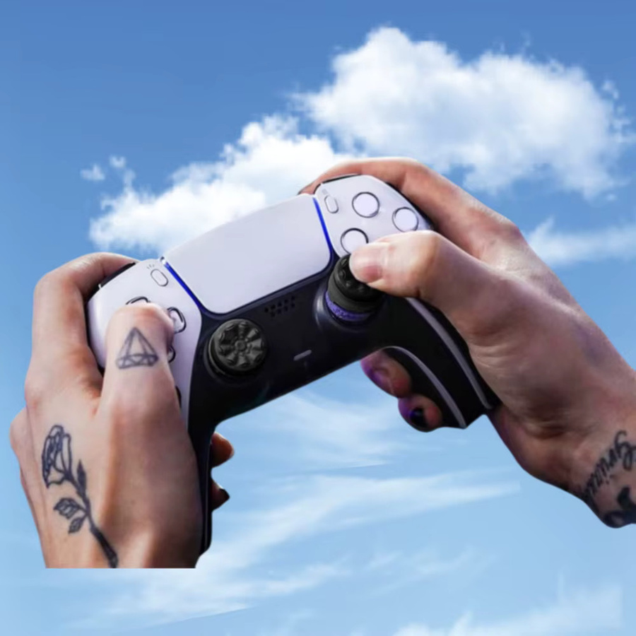 Freek Galaxy High-Rise Analog Stick Thumb Grips für PS4 und PS5 Controller, 2 Stück Silikonkappen für verbesserte FPS Performance - Bild 3