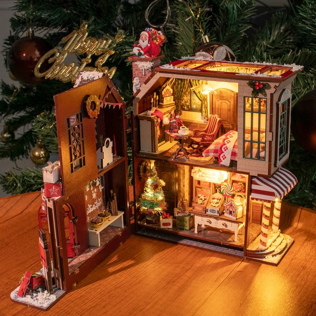 Tinamic Verzaubertes Weihnachtshäuschen, 3D-Puzzle, Holz, Fantasy - Bild 1
