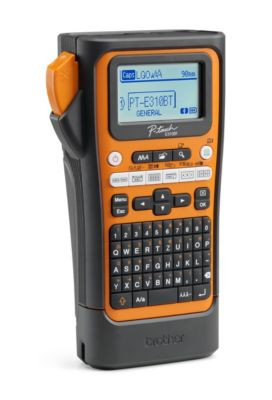Brother Beschriftungsgerät P-Touch PT-E310BTVP in Orange-Schwarz mit Bluetooth und USB - Bild 2