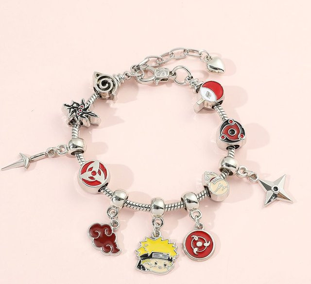 Bandai Armband, Naruto, Perle, Silber, Metall, Bunt / Mehrfarbig - Bild 1