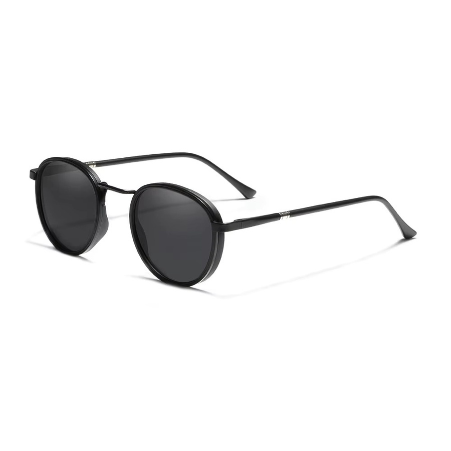 RIVIERSUN Sonnenbrille, Rund, Vollrand, Metall, Schwarz, Unisex - Bild 3