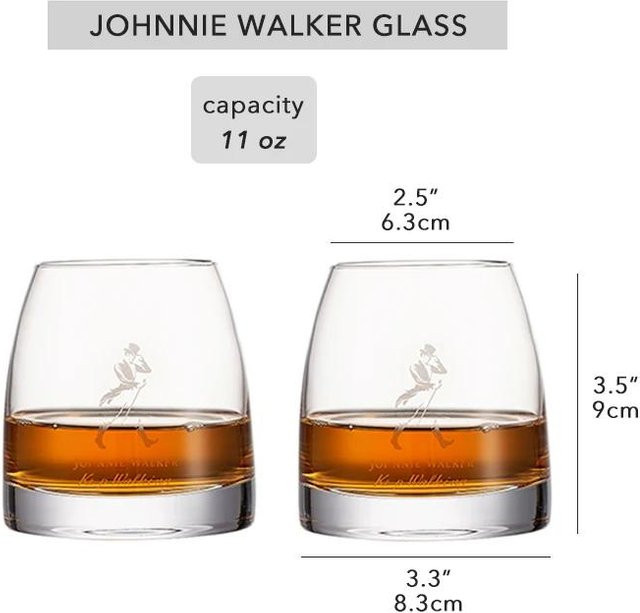 ZHUOJI Whiskeyglas Tumbler aus Glas, transparent, 360 ml - Bild 1