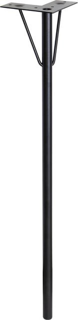 Wagner Möbelbein Hairpin Leg Retro aus Stahl in Schwarz Matt, B/T/H: 12 x 12 x 71 cm - Bild 1