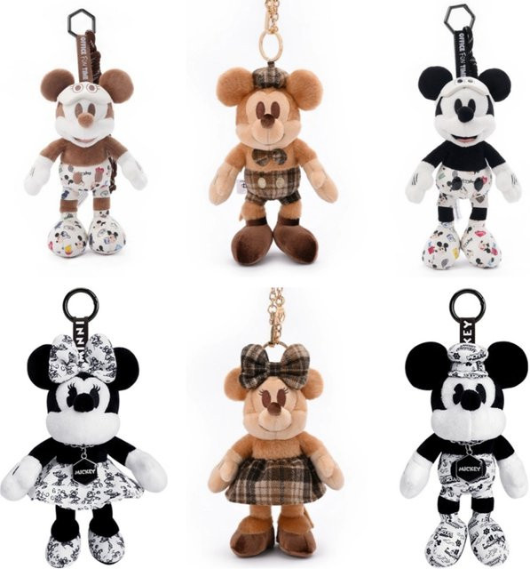 Disney Mickey Maus Plüschpuppen Schlüsselanhänger, Plüsch / Textil - Bild 1
