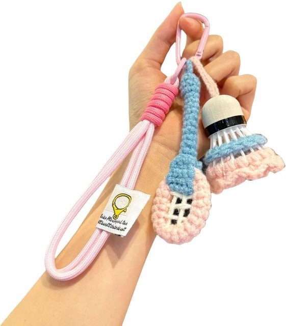 Linyi toy Schlüsselanhänger Badminton, Gestrickt, Unisex - Bild 1